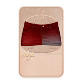 Cynful Ekaterina Jeans Skirt - Dark Red [Maitreya Lara, Belleza (Isis + Freya), Slink (HG), Legacy