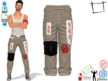 Dae Obj FBX Men's Knee Pad Rolled Up Legs Pants Signature Gianni, Slink, Belleza Jake