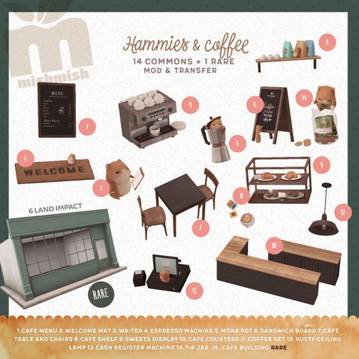 MishMish - Hammies & Coffee / Cafe Building RARE