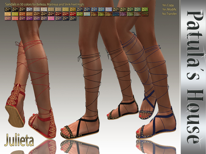 * (PH) Julieta Sandals (50 colors).