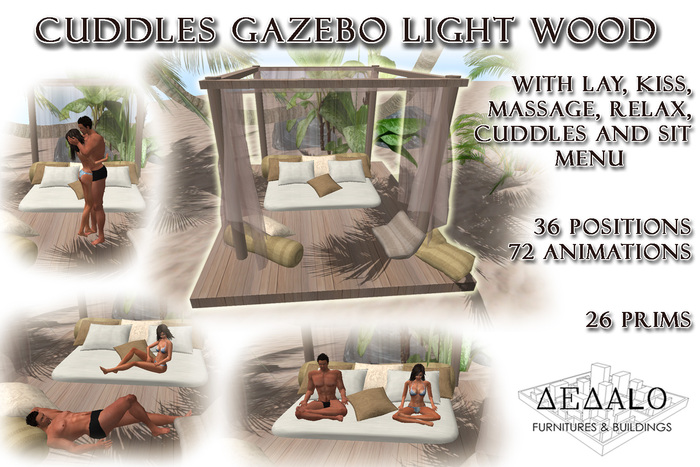 Cuddles Gazebo Light Wood 