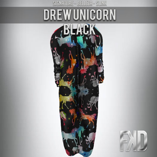 [FKD] DREW - BLACK UNICORN