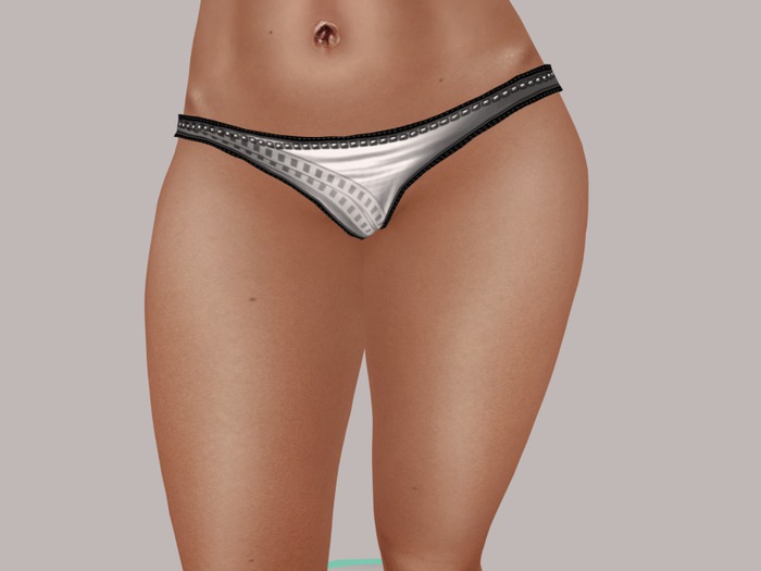 Babe Bikini Bottom-Silver