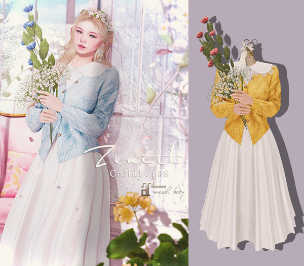 =Zenith=Spring Picnic Dress (Lemon) -Maitreya
