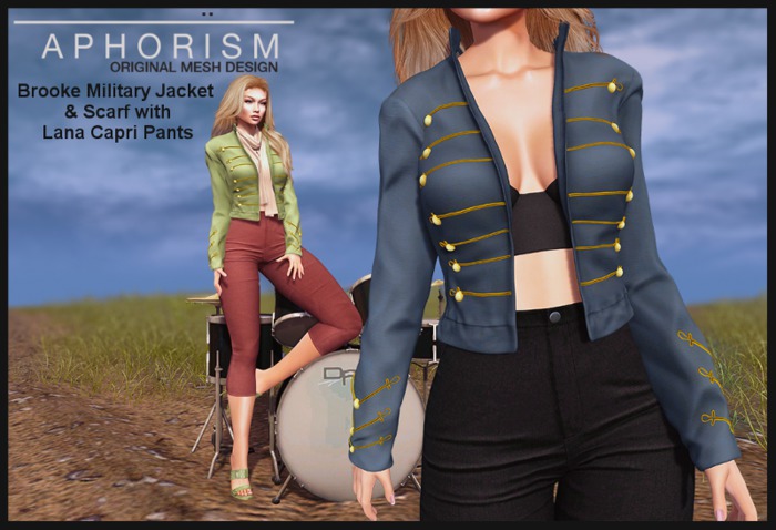 !APHORISM! - Brooke Military Jacket/Scarf - DEMO