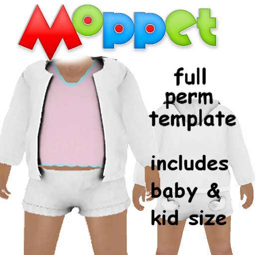Moppet FULL PERM Casual Hoodie Girl  Template