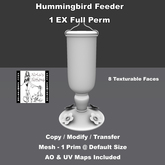 Humming Bird Feeder 1 FP EX