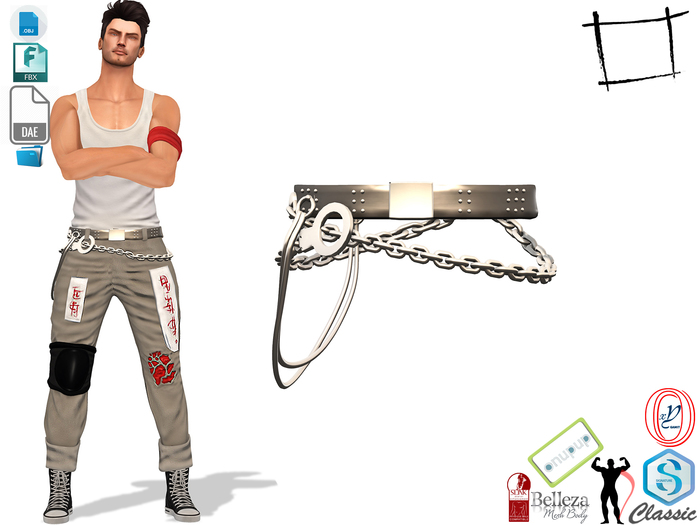 WC1236 Men's Chains  Belt DEVKIT