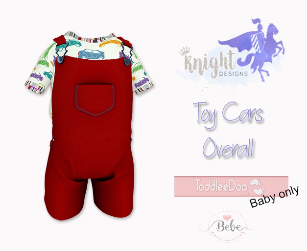 Second Life Marketplace Knight Designs Toy Car Overall Bebe And Td Baby