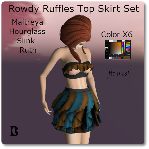 Blackburns Rowdy Ruffles Top Skirt Set Maitreya Ruth Slink