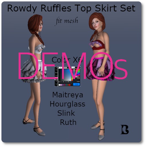Blackburns Rowdy Ruffles Top Skirt Set Maitreya Slink DEMO