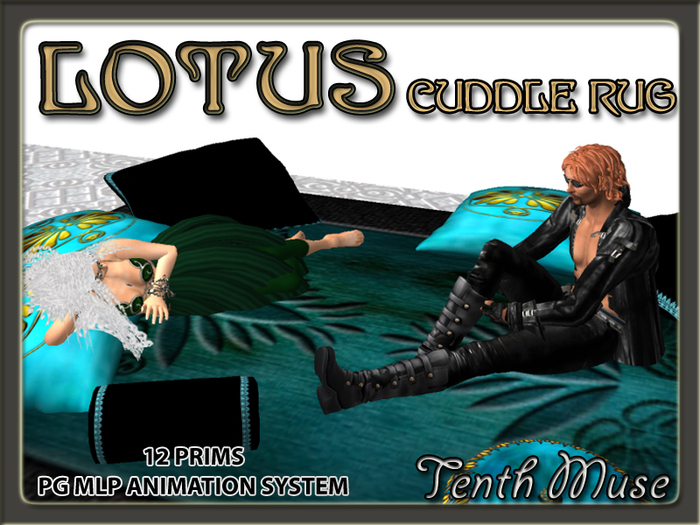 Lotus Cuddle Rug - 12 Prims - PG Animations