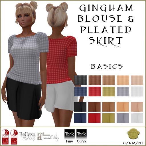 Gingham Blouse | Black
