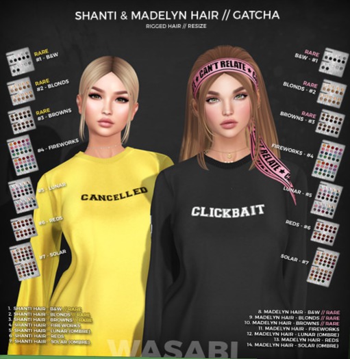 Wasabi // Madelyn Mesh Hair - Browns RARE