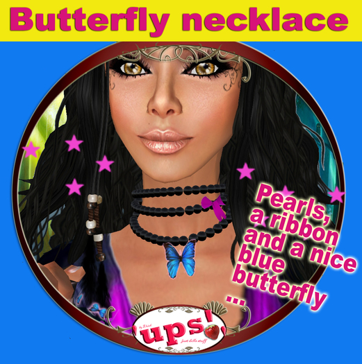 "UPS!" - Butterfly Necklace