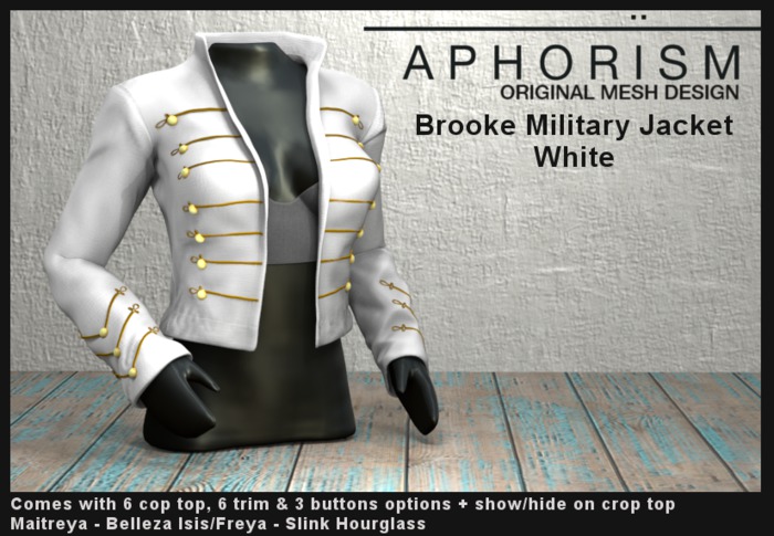 !APHORISM! - Brooke Military Jacket - White