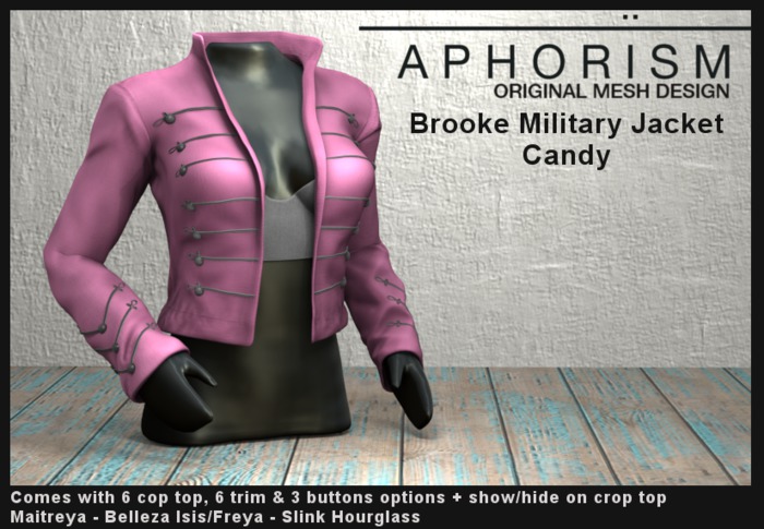 !APHORISM! - Brooke Military Jacket - Candy