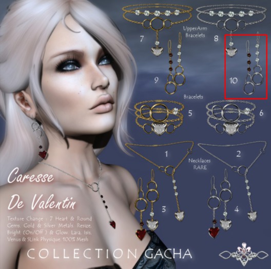 Nord Embel'Lys  Caresse de Valentin 10 Earrings