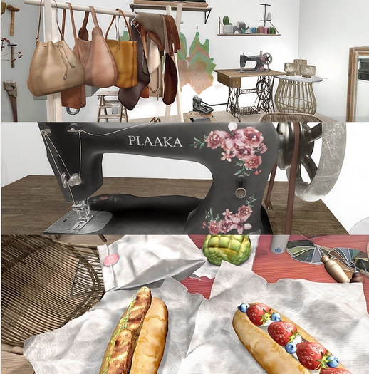 PLAAKA - WovenLeatherBench Cream