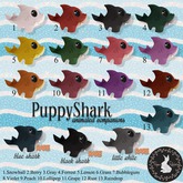Doe/Paper Rabbit: PuppyShark - Black Shark RARE