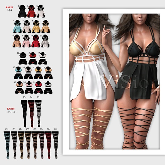 25#{ViSion} // Elisa Heels -HG- White RARE