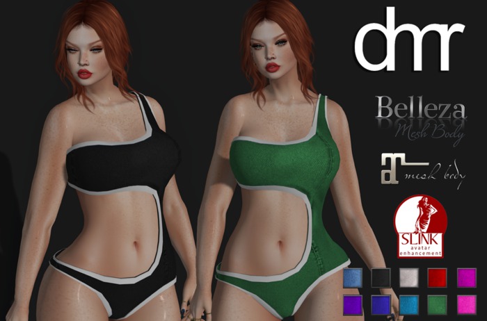 [DR] Bikini DL 122 HUD 10 COLORS ::MESH::