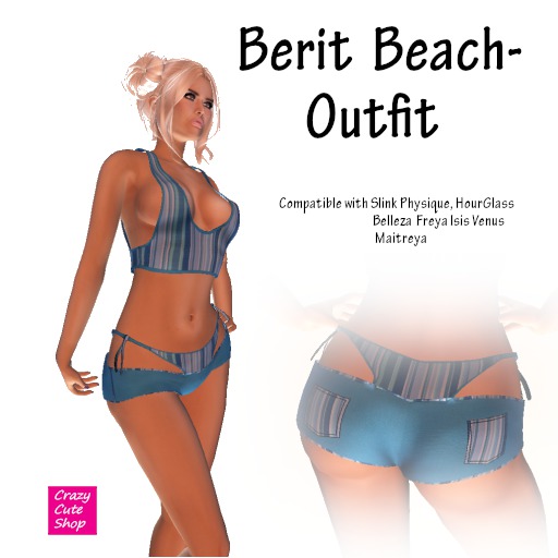 Berit Beach Outfit Blue