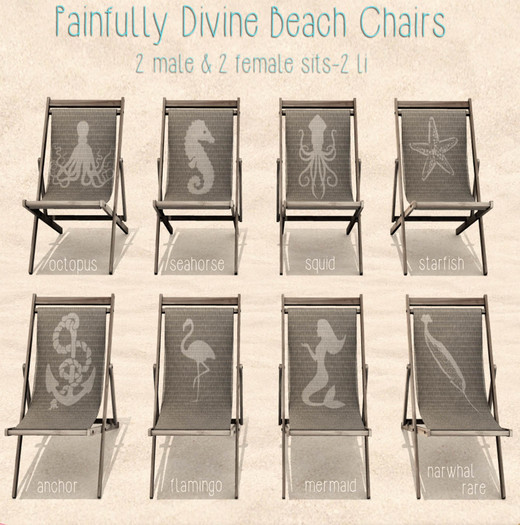 Painfully Divine Beach Chair Octopus