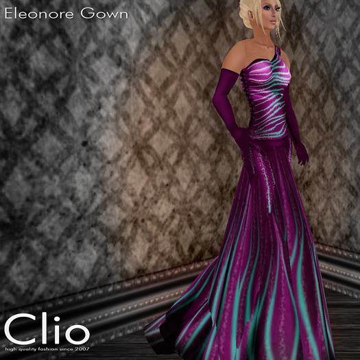 (Clio)- Eleonore Purple Gown (NO TRANSFER)