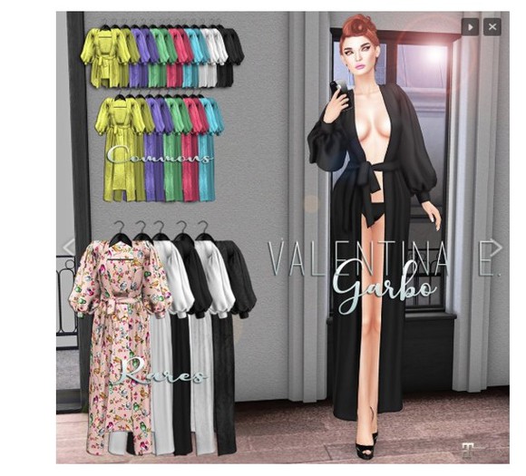 :V.e. Garbo Dressing Robe Lilac COMMON