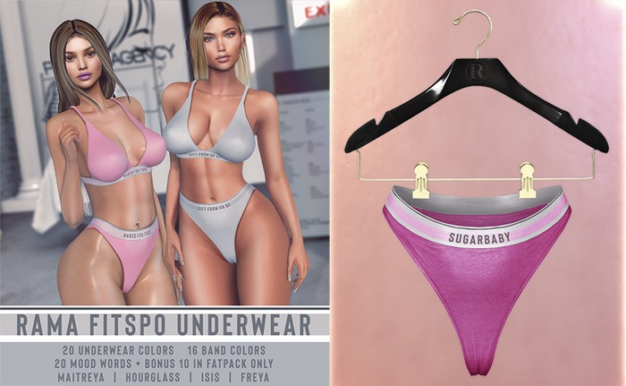 RAMA - Fitspo Panties 'MAGENTA'