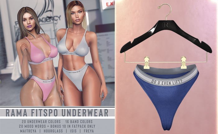 RAMA - Fitspo Panties 'NAVY'