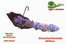 Lady's Garden - Flowerbed-Umbrella 10 Prim