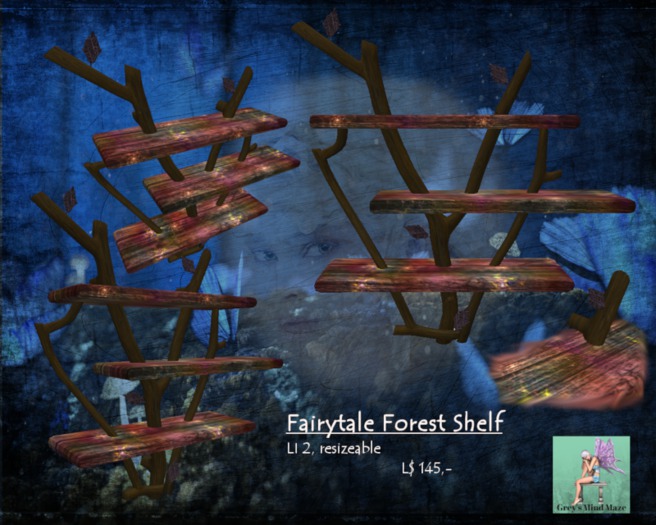 Grey's Fairytale Forest Shelf  Box