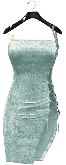 RAMA.Prosk - Naira Velvet Crystal Dress 'Mint'