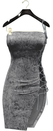 RAMA.Prosk - Naira Velvet Crystal Dress 'Pearl'