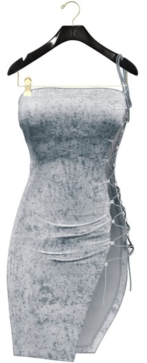 RAMA.Prosk - Naira Velvet Crystal Dress 'Silver'