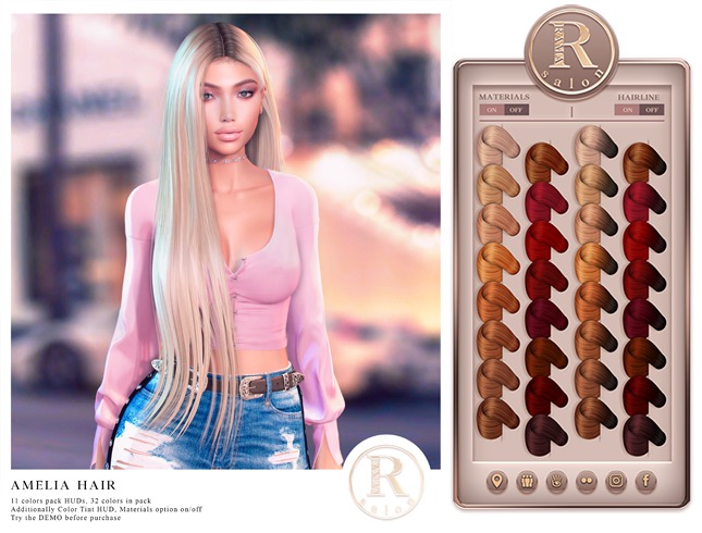 RAMA.SALON - Amelia Hair 'Gingers Colorant'