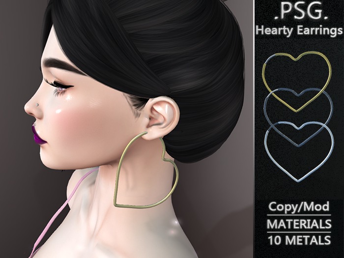 .PSG. Hearty Earrings