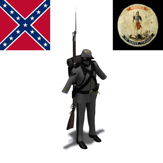 C.S.A. 1st Virginia Infantry First Sergeant Uniform