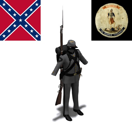 C.S.A. 1st Virginia Infantry Sergeant Major Uniform