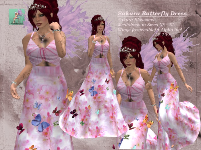 Grey's Sakura Butterfly Dress Box