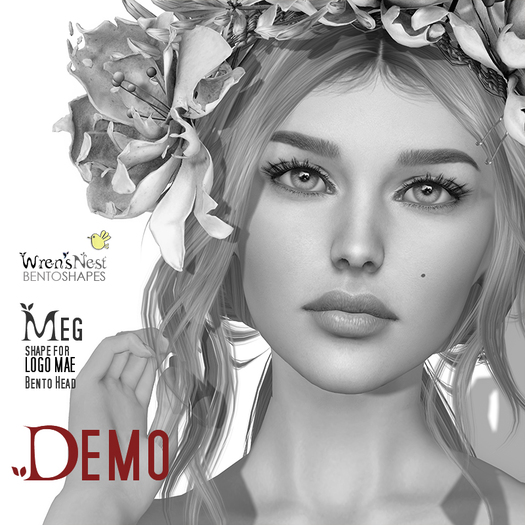{ wren's nest } Meg DEMO Shape for LOGO Mae head
