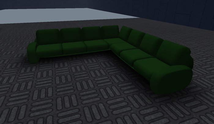 Green Leather Corner Sofa
