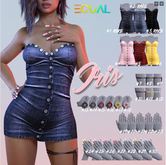 EQUAL - Iris Earrings - BLACK #13