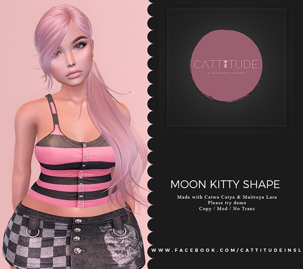 Cattitude Moon Kitty Shape