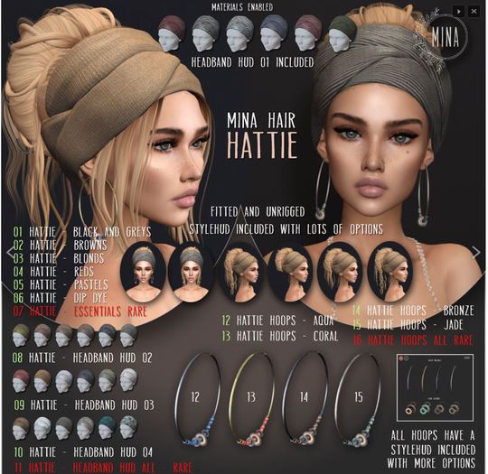 16 - MINA - Hattie Hoop ALL - RARE