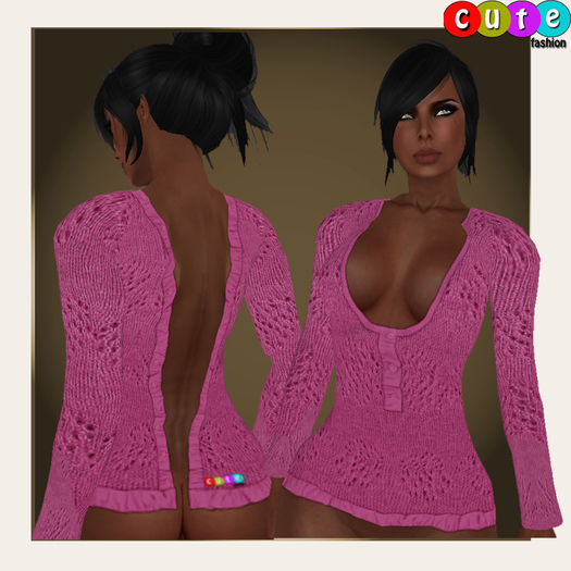 *Cute*_Scream lightpink sweater