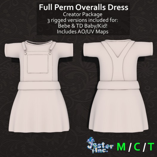 [Jester Inc.] Full Perm Overalls Dress - TD & Bebe