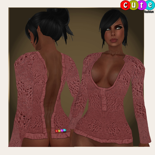 *Cute*_Scream tomato sweater